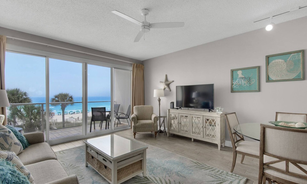 Destin Condo | DIRECT OCEANFRONT! No streets to cross! Unobstructed views! Sterling Sands 211