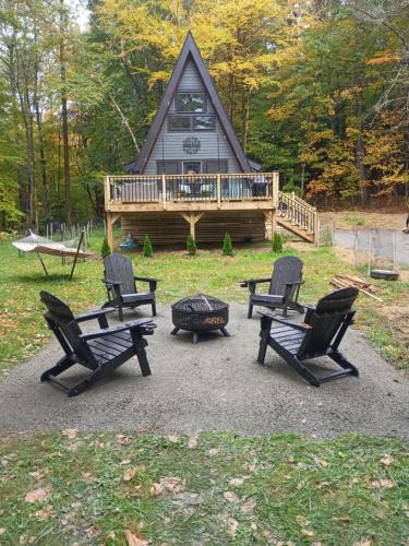 St. Johnsbury Center House | Newly Built A-Frame nestled in the woods