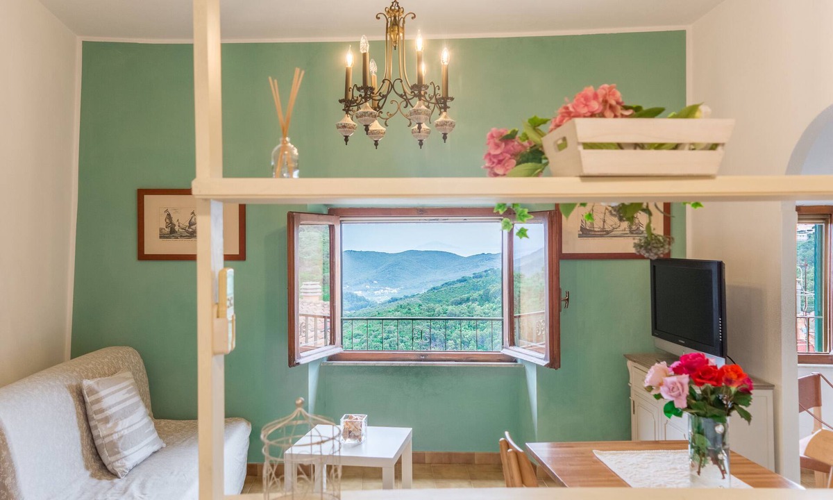 Sant'Ilario in Campo Apartment | Sea view of the Gulf of Marina di Campo.House in the authentic village. Complete relaxation