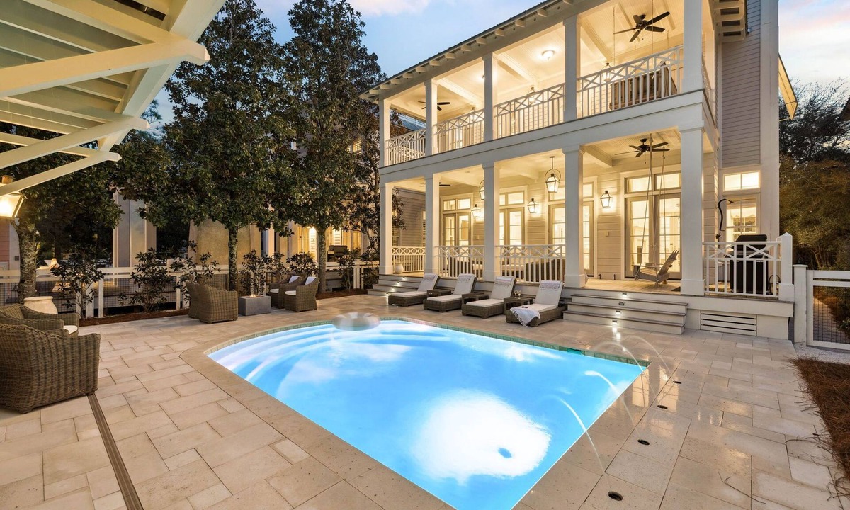 Beach District House | WaterColor Home with Pool and Carriage