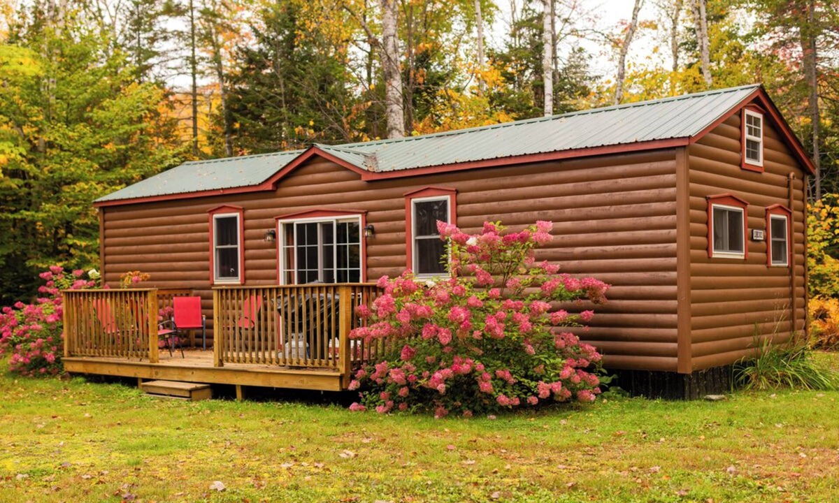 Shin Pond Cabin | Waterfront Cabin perfect for Families, near BSP and KWW at Mt. Chase Lodge!