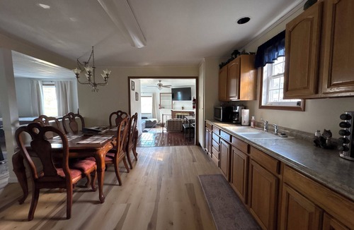West Enfield House | 4BR, Direct Trail Access, River, Game Room & Fenced Yard, near Katahdin+Acadia