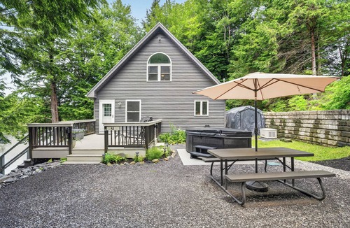 Belgrade Cabin | Big Pines Cabin- Belgrade Lakes Waterfront Retreat with Private Dock