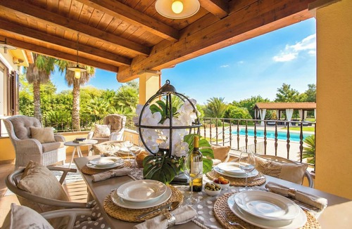 Alghero Villa | ClickSardegna Villa Paradiso with swimming pool and exclusive tennis court