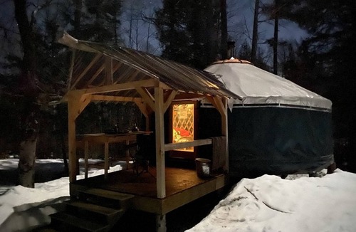 Chatham RV Rental | Cozy Yurt in the Peaceful Woods in Chatham, NH