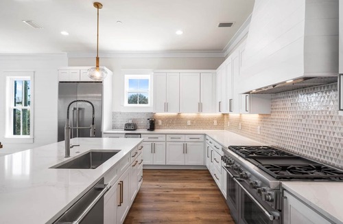 San Juan House | Expansive Designer Home with Gulf Views, One Min to Beach, Pool, LSV, Bikes