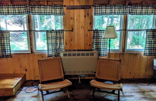 Hanover Cabin | Forest Lodge - Family & dog friendly camp on beautiful Howard Pond in Hanover ME