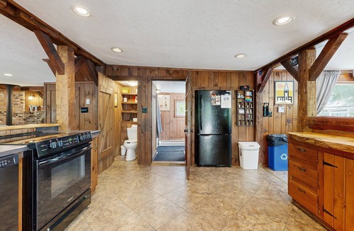 Montgomery Center House | Inviting riverfront home with hot tub on deck & fireplace, near skiing & golf