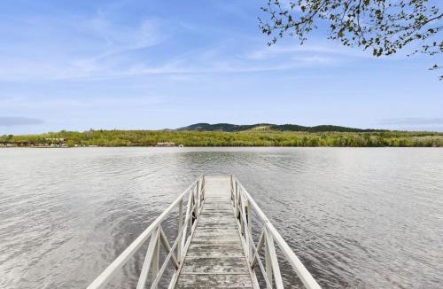 Greenville Junction House | Lakeside Lodge with Amazing Water Views, Screened Porch, Dock, & Firepit