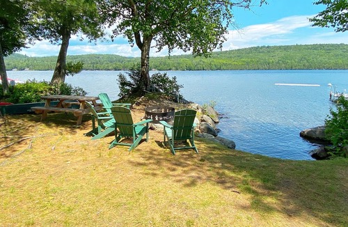 Rangeley House | Loon Camps at Waters Edge - Two cute cottages are connected by a screened porch