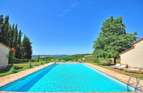 San Gimignano Apartment | Lovely apartment for 2 guests with WIFI, A/C, pool, TV, patio and panoramic view