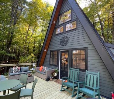 St. Johnsbury Center House | Newly Built A-Frame nestled in the woods