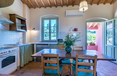 Castiglioncello Apartment | Nice apartment for 4 guests with A/C, WIFI, pool, TV, patio, pets allowed and panoramic view