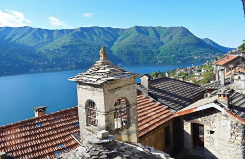 Laglio House | Romantic stone house with wide view of Lake Como and Villa Oleandra