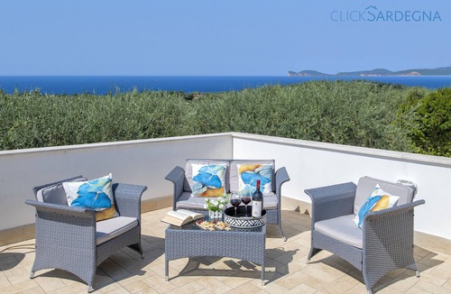 Alghero Apartment | Sant'Anna house on Brionis estate with large veranda overlooking the sea