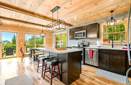 Bryant Pond Cabin | Secluded Cabin with Hot Tub, Views, & EV Charger