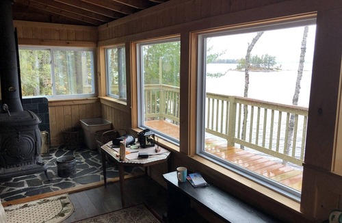 North Penobscot Cabin | Secluded Katahdin View, Lakefront Bliss & Beach Cove Retreat