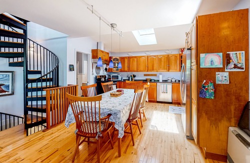 Phippsburg House | Secluded waterfront home with firepit, gas grill, kayaks, dock, balcony, & patio
