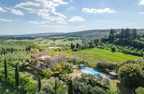 Massa Marittima Villa | Stunning private villa with private pool, WIFI, A/C, TV, patio, pets allowed and panoramic view