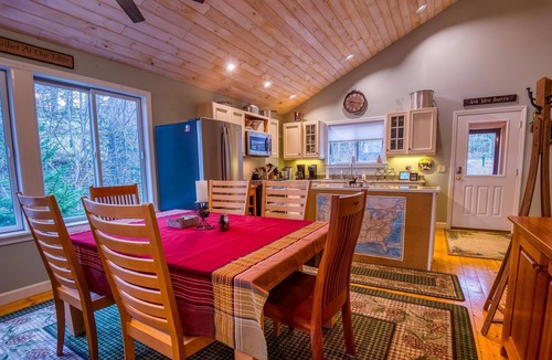 Rangeley Plantation House | The 4 Seasons on Mooselookmeguntic Lake with dock, mooring, 4 kayaks, fire pit, and pet friendly!