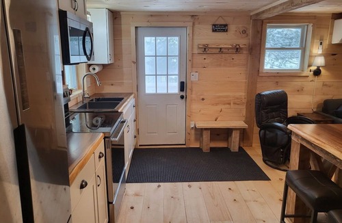 West Minot Cabin | Waterfront Cabin on dead end road with AC On Little Wilson in Turner