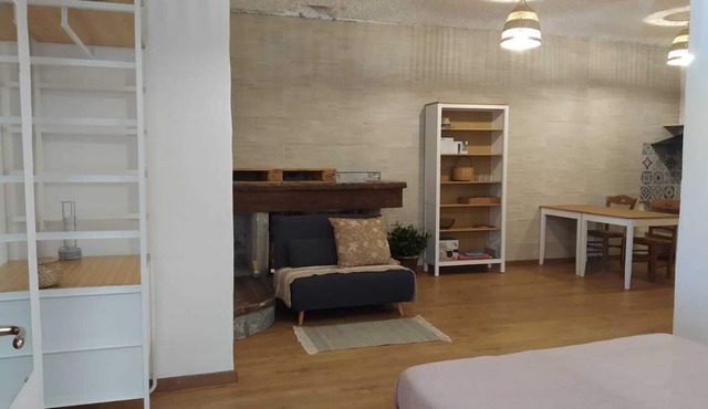 Climbers Studio Flat with climbing wall