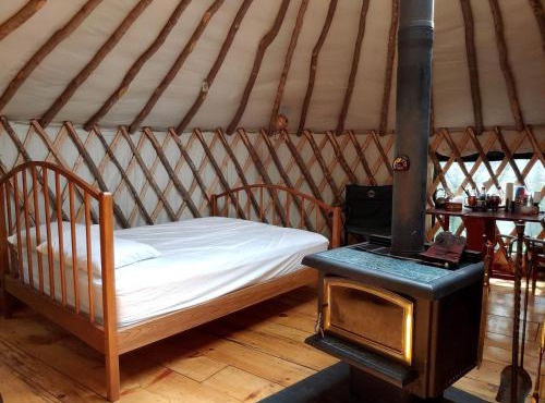 Cozy Yurt in the Peaceful Woods in Chatham, NH
