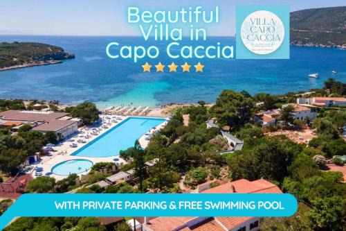 Free Pool, Beautiful villa in Capo Caccia