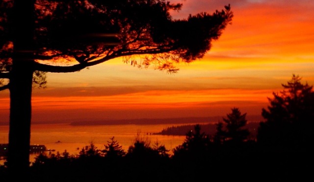 Incredible views overlooking Southwest Harbor and beyond.