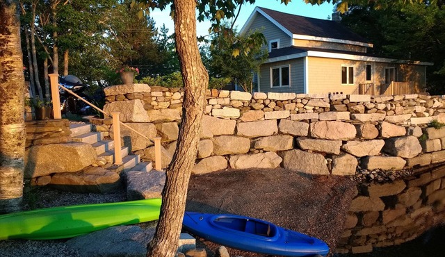 lakefront cottage.