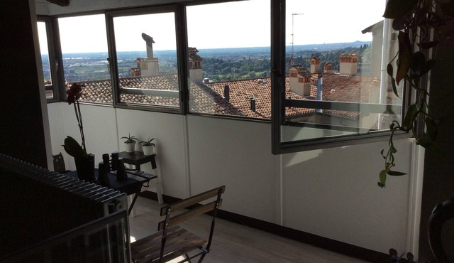 Loft with panoramic views in the heart of Bergamo Alta