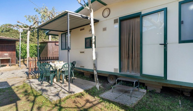 Mobile Home "Casa Mobile Lux La Pineta 21" with Shared Pool, Private Terrace & Wi-Fi