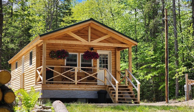 New Cabin on Pennamaquan River. Relax in comfort and privacy .