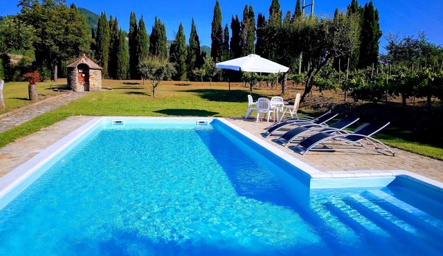 Private Detached Villa with Swimming Pool set in large mature gardens