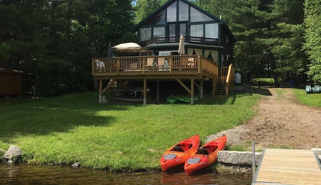 Private Lakefront Cabin With Dock, Loons & Sunset Views