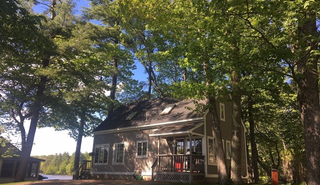 Steps from the beach on Sebago Lake Basin