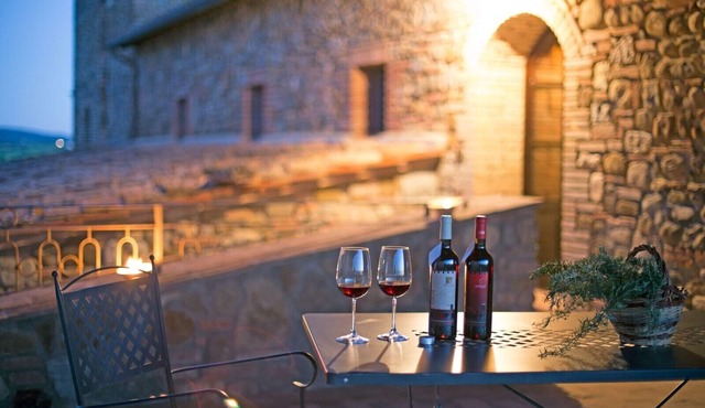 Typical Stone House looking Banfi Wineries with Pool and close to Seaside
