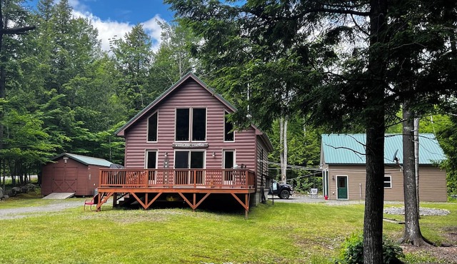 Home steps away from Schoodic Lake - on ITS 111 Trail and many hiking trails!